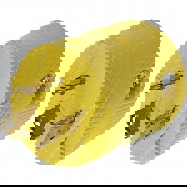 Locking Inlet: Plug, Industrial, L6-15P, 250V, Yellow